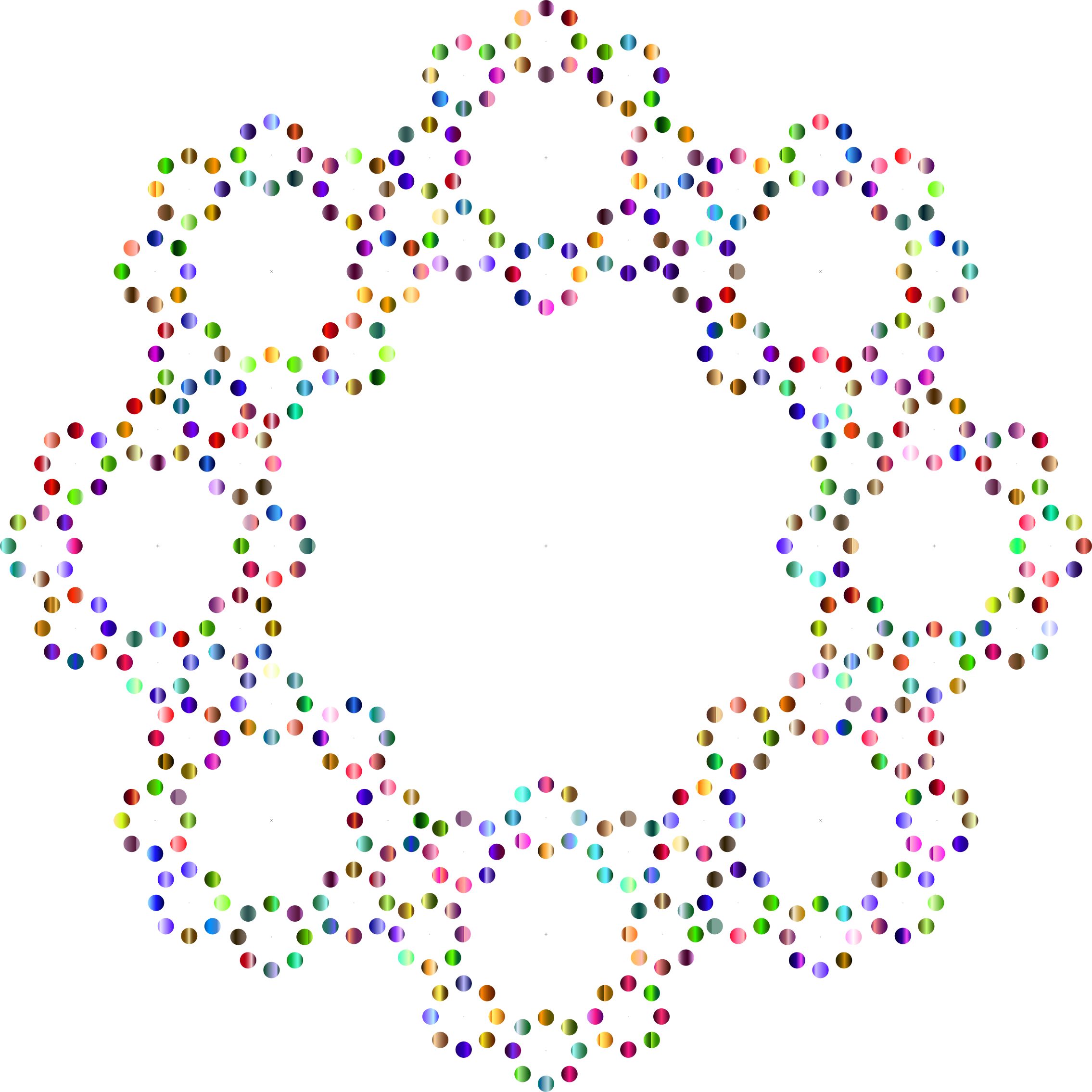 Decorative Circles Frame Prismatic 4 - Portable Network Graphics (2270x2270)