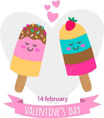 Love Couples Gif Stickers Messages Sticker-2 - Niedliche Eiscreme In Der Liebe Sind Sie Mein Karte (408x408)