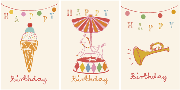 Maileg- Happy Birthday Cards - Greeting Card (600x500)