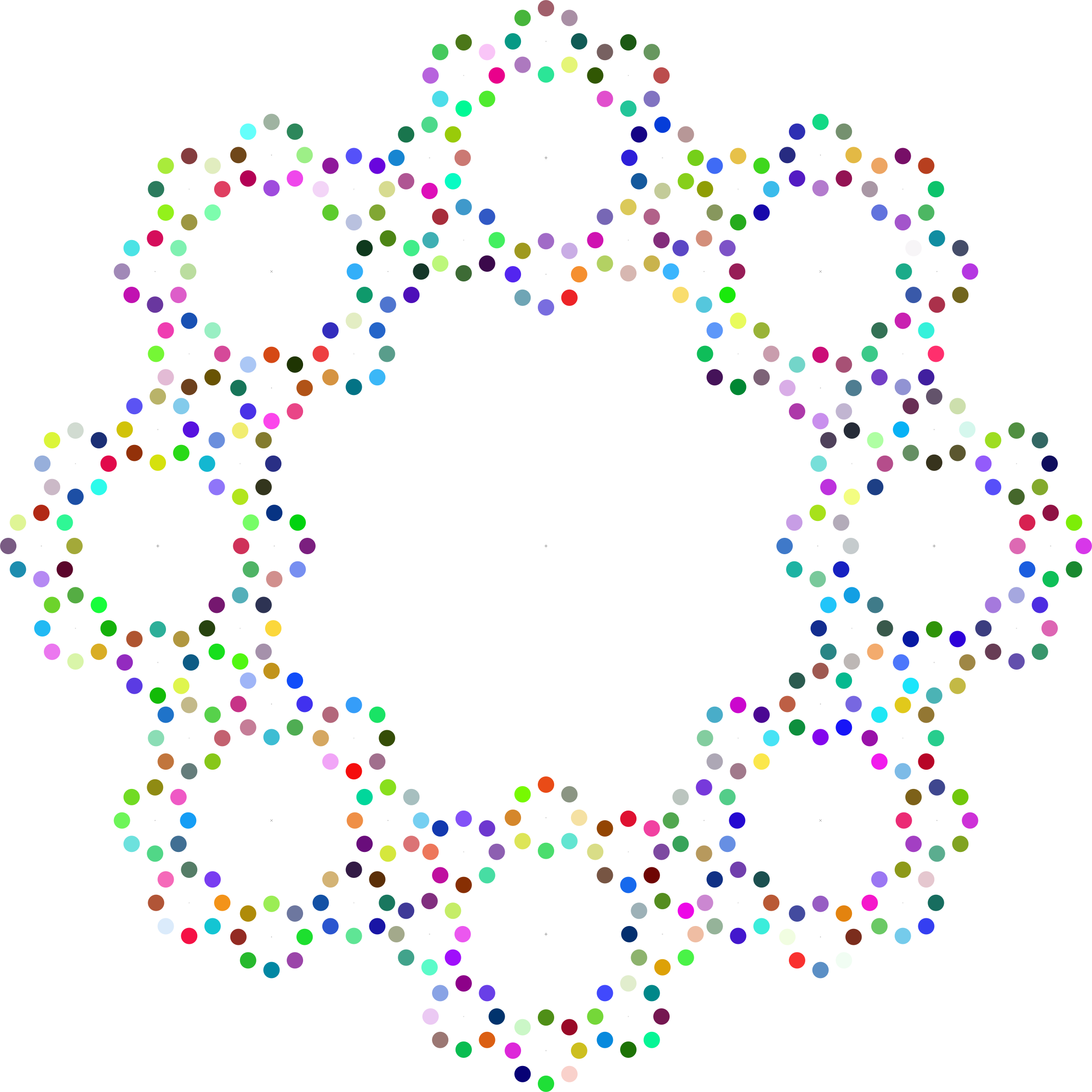 Decorative Circles Frame Prismatic - Circle (2270x2270)