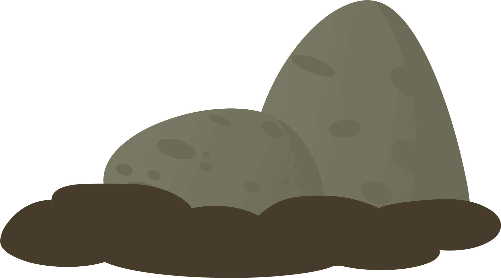 Stone Moss Group 3 - Portable Network Graphics (2400x1124)