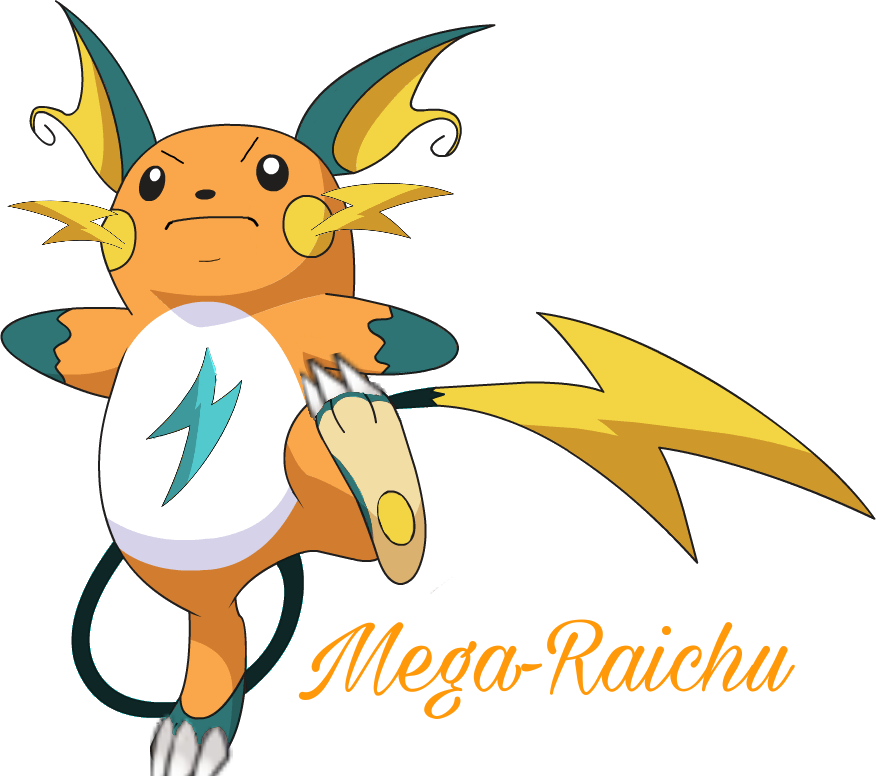 Pokemon Pokémon Raichu Megaevolution - Pokemon Go: Coloring Book Series (vol.1): Coloring (876x776)