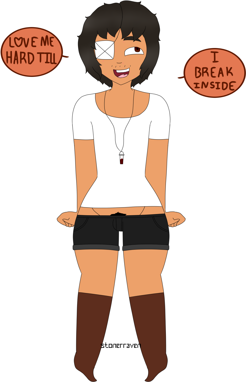 Draws Pineapple Soda My Ocs Blackbird The Shine In - Cartoon (1280x1600)