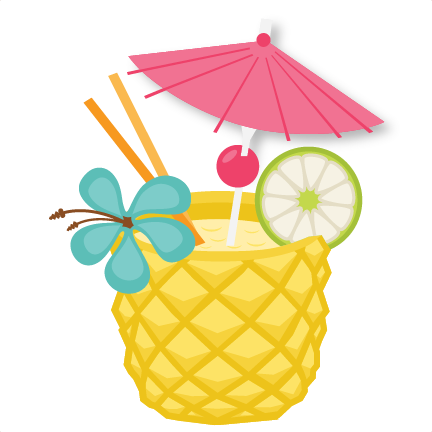 Pineapple Drink Svg Scrapbook Cut File Cute Clipart - Scalable Vector Graphics (432x432)