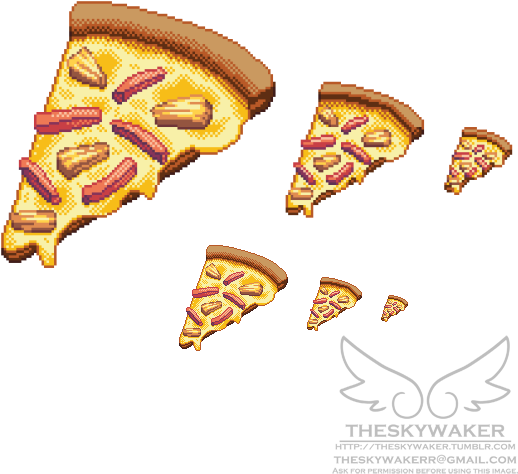 Pixel Art Food Pizza Pineapple On Pizza Commissions - Biscuit (540x540)