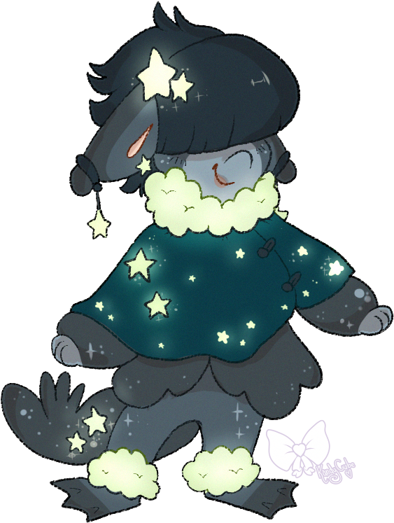 Glow In The Dark Stars By Thekingdomofgriffia - Cartoon (585x773)