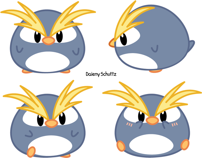 Chibi Macaroni Penguin By Daieny - End Macaroni Penguin (690x548)