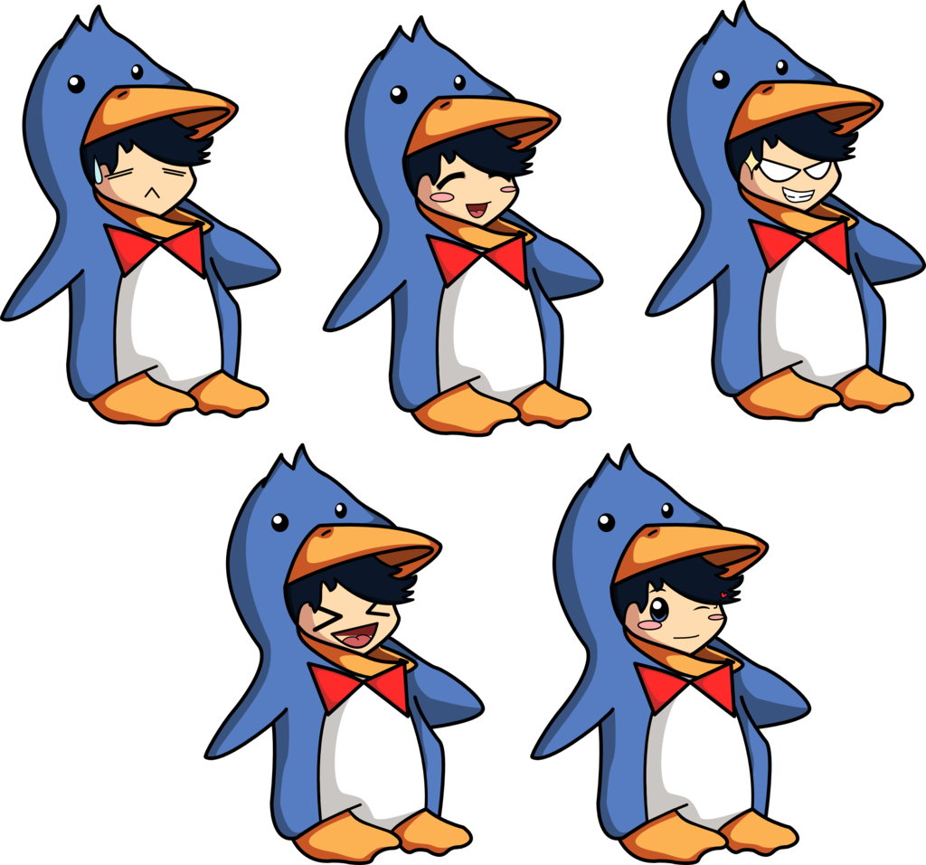 Kawaii Anime Boy Wallpaper - Penguin And Boy Chibi (1024x956)