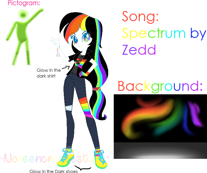 Rainbow Heart In Just Dance By Noreencreatesstuff - Just Dance 2017 Background (742x668)