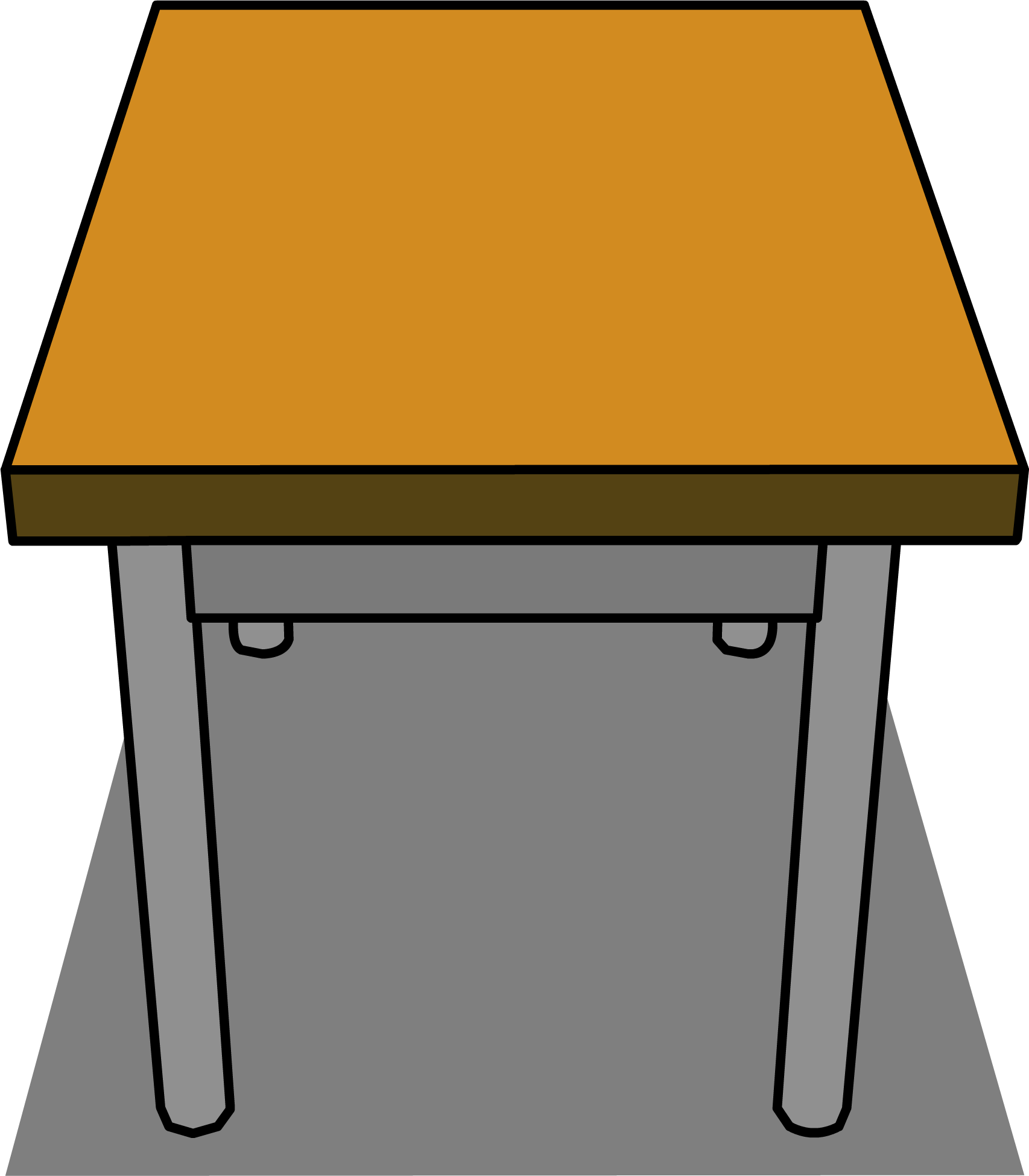 Classroom Desk Sprite 003 - Desk Sprite (1706x1949)