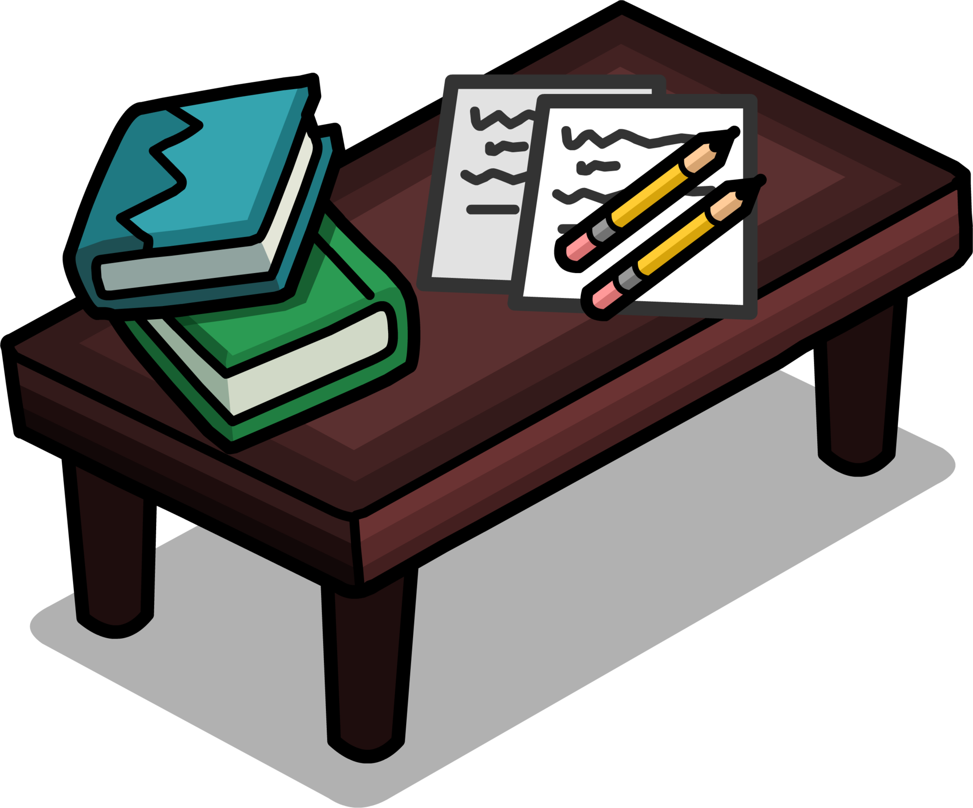 Image Cpu Student Desk Sprite - Estudiante Png (2000x1660)