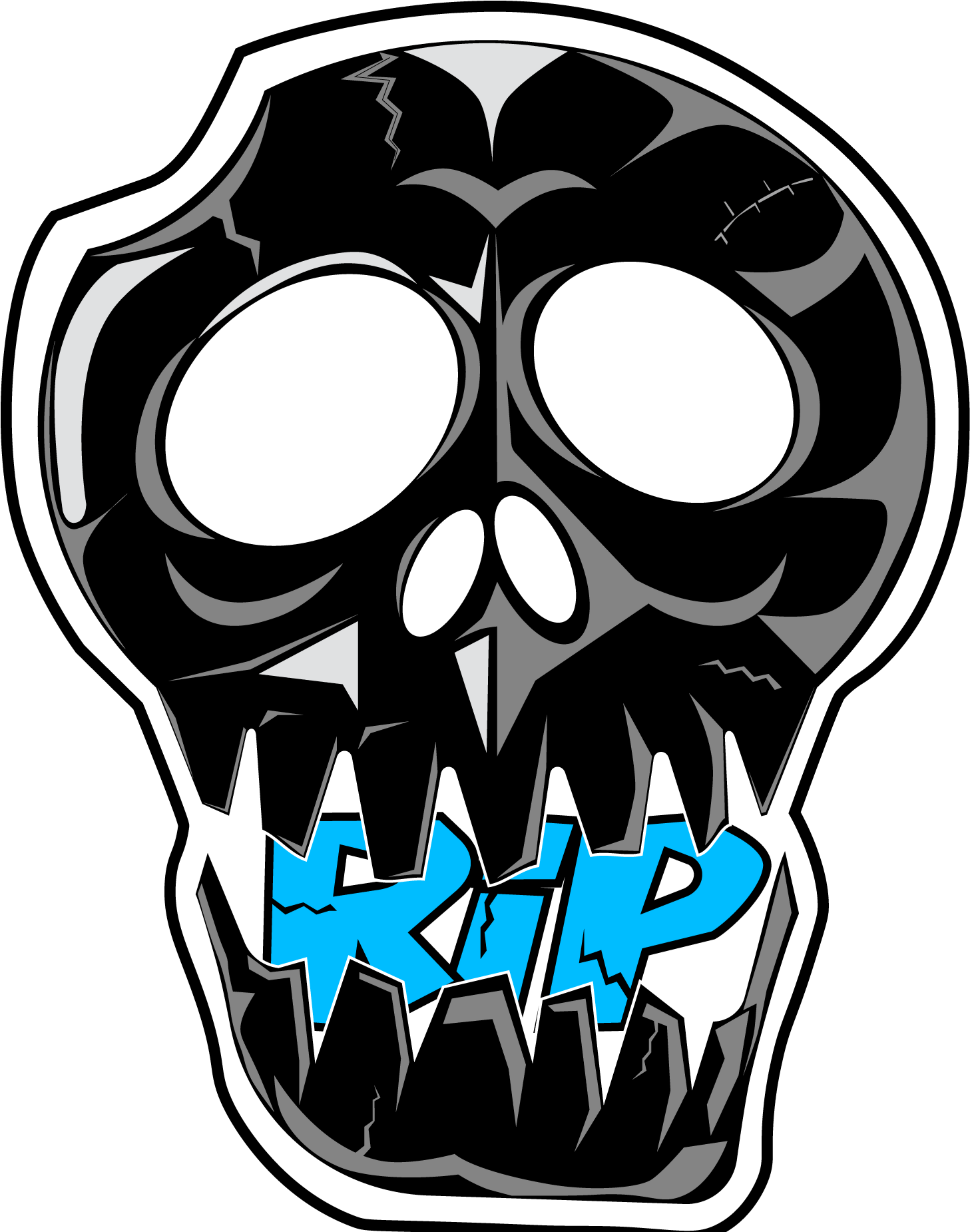Rip Glow In The Dark Tumbler - Skull (2481x1940)
