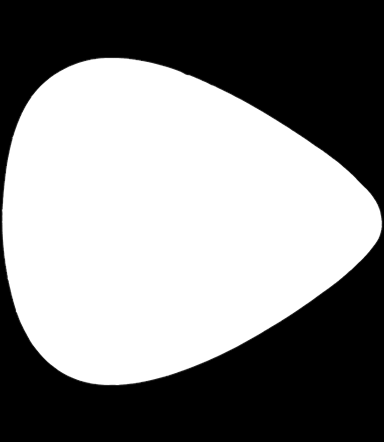 Glow In The Dark Single Sided Print - Normal Size Guitar Pick (384x442)