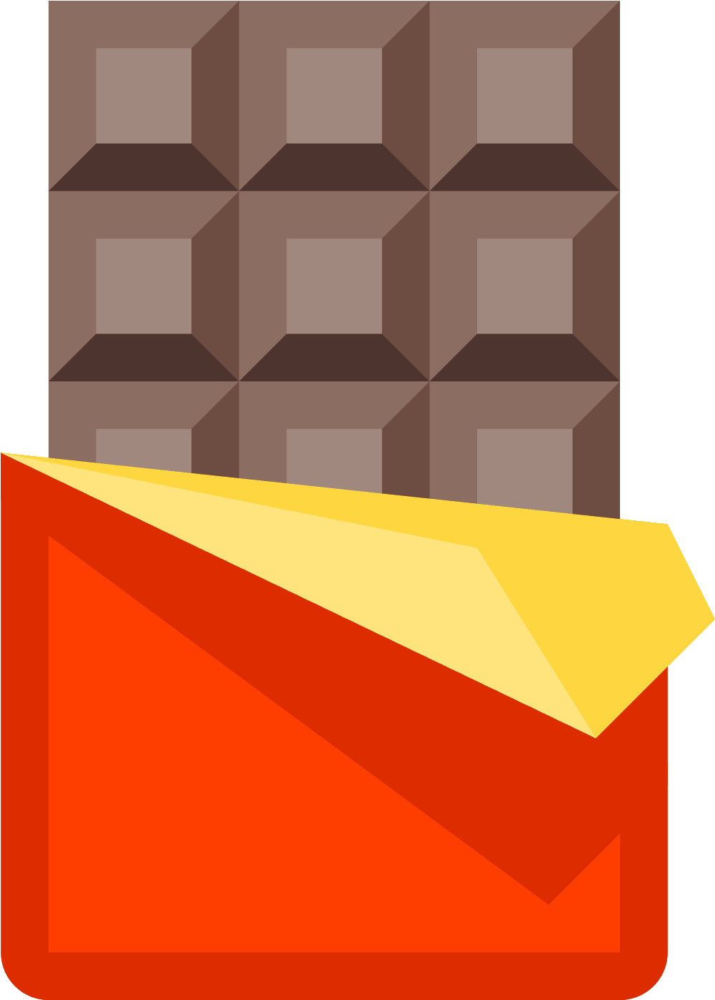 Chocolate Bar Icon - Bar Of Chocolate Icon (1600x1600)