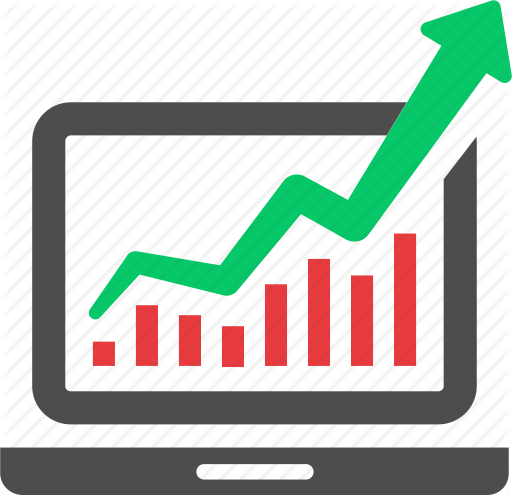 A Diversified And Dynamic Financial Institution - Revenue Graph Icon (512x495)