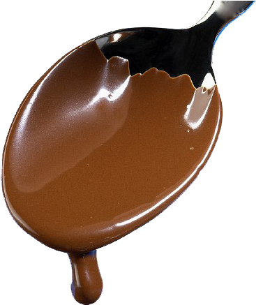 Chocolate Pudding Spoon Dripping - Dripping Chocolate Png (500x500)