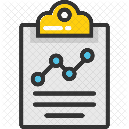 Clipboard Graph Icon - Loan Application Icon (512x512)