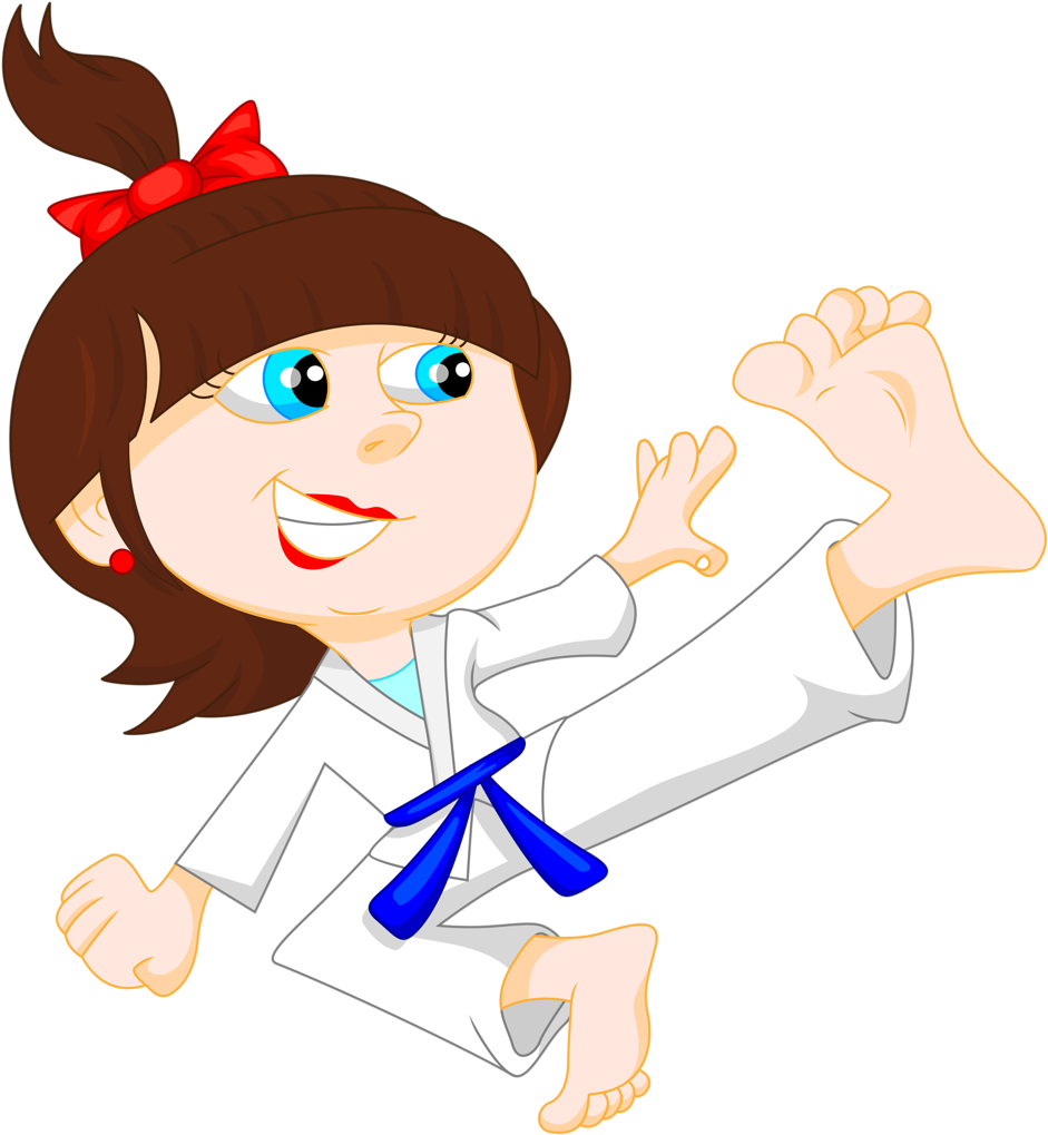 Sports & Ginástica - Karate Dibujo Niña (981x1024)
