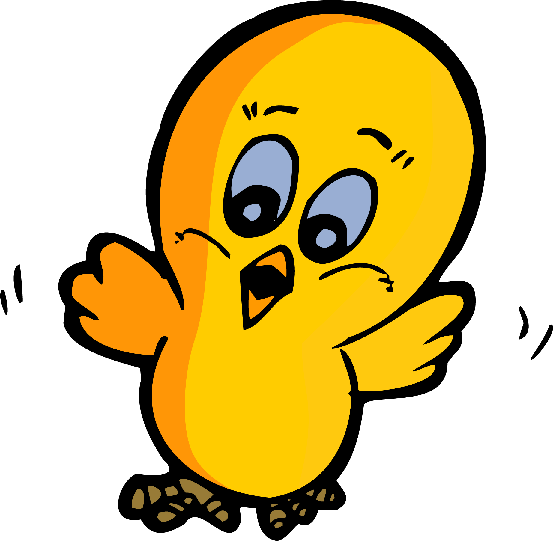 Chicken Cartoon Clip Art - 鸡 (1844x1805)