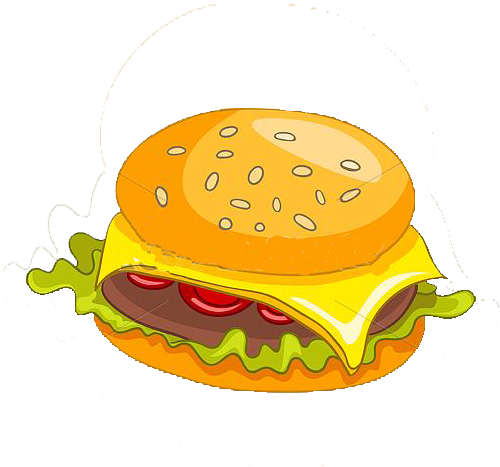Hamburger Cheeseburger Fast Food Cartoon - Hamburguesa De Queso Dibujo - (500x500) Png Clipart Download Hamburger Cheeseburger Fast Food Cartoon - Hamburguesa De Queso Dibujo - (500x500) Png Clipart Download