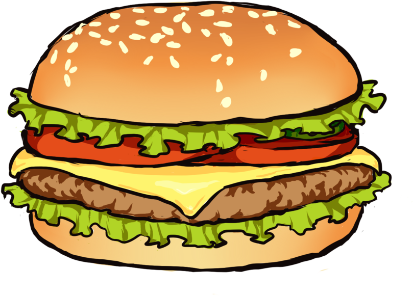 Hamburger Sketch By Melon-felon - Digital Art (1024x745)