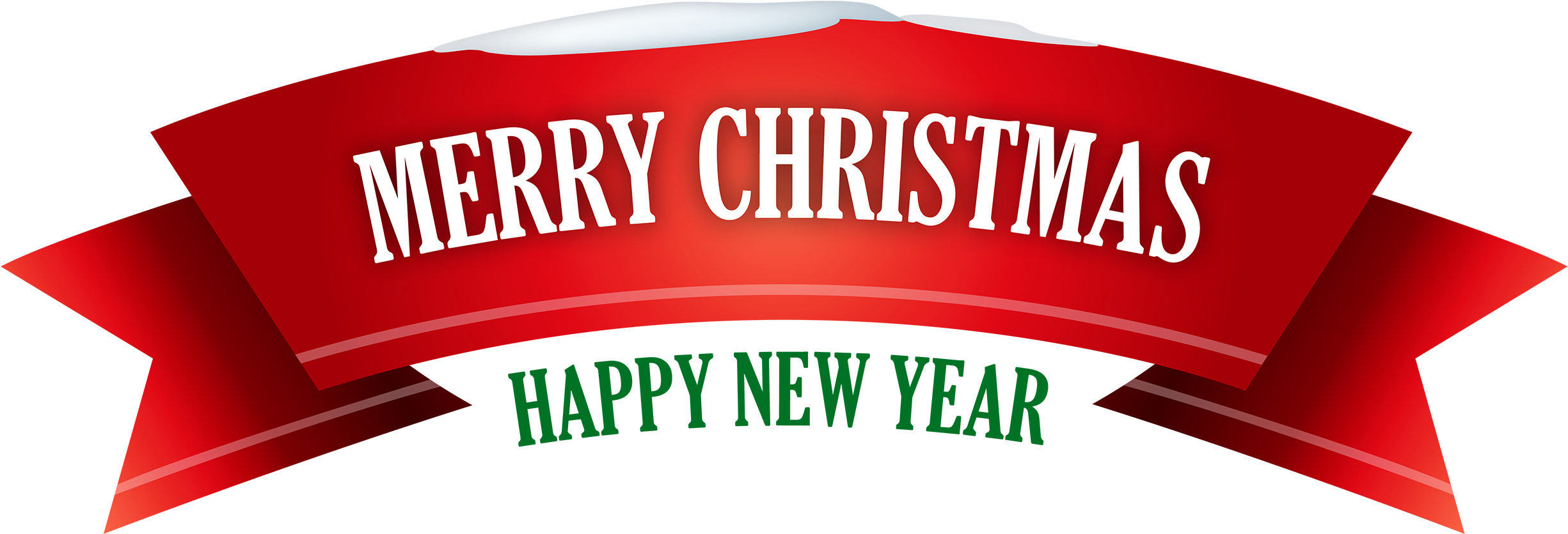 Merry Christmas Banner Clip Art Medium Size - Graphic Design (2500x890)