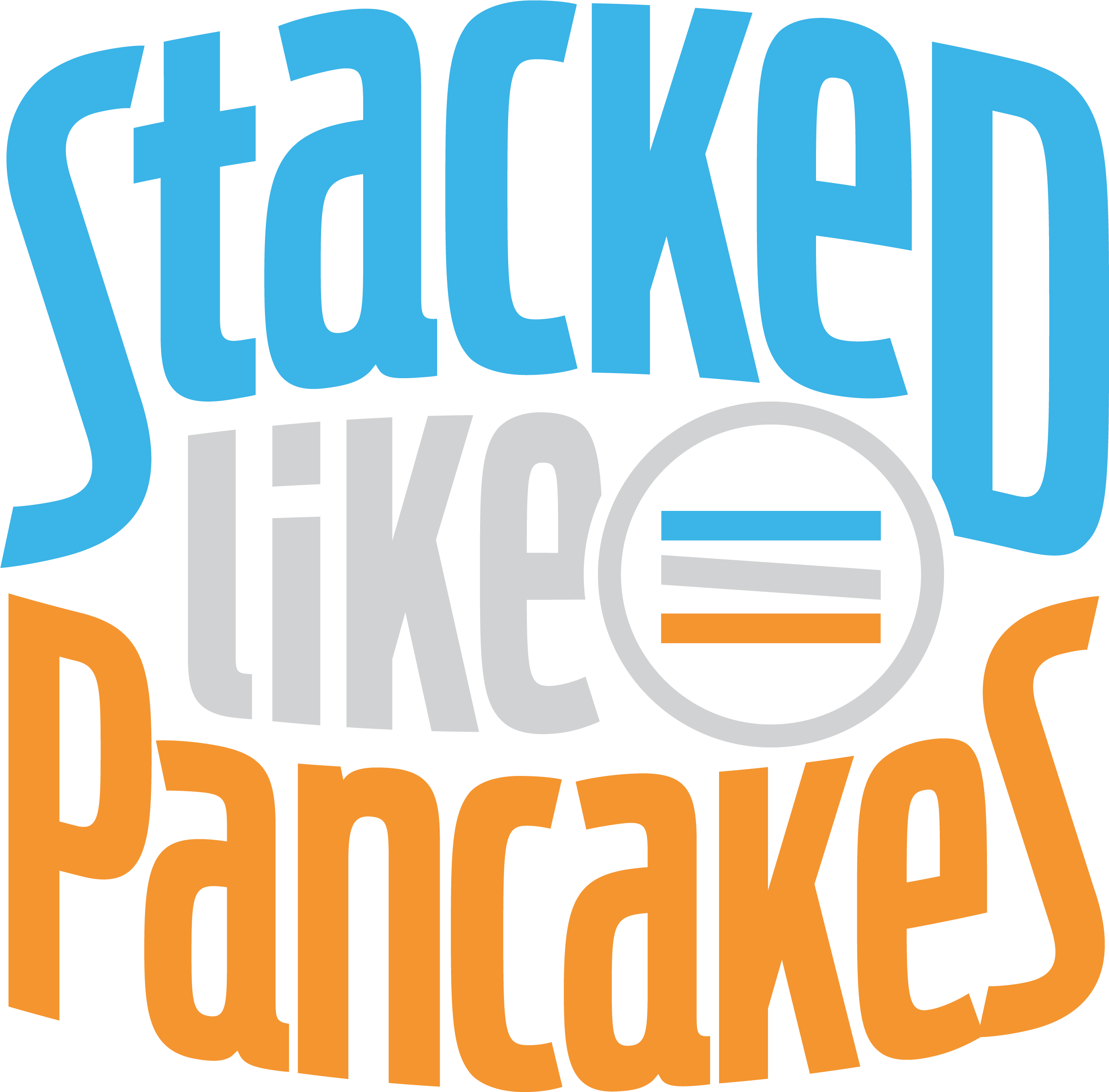 Stacked Like Pancakes - Illustration (3600x3600)