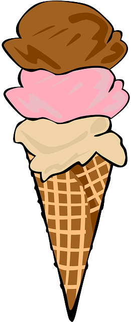 Fastfood, Food, Dessert, Icecream, Cone, Waffle - Ice Cream Cone Clip Art (320x640)