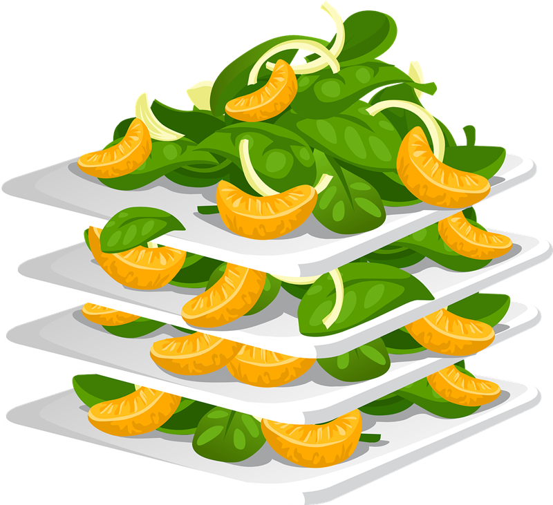 Salad Clipart Plate Food - Salad Graphic Png (800x731)