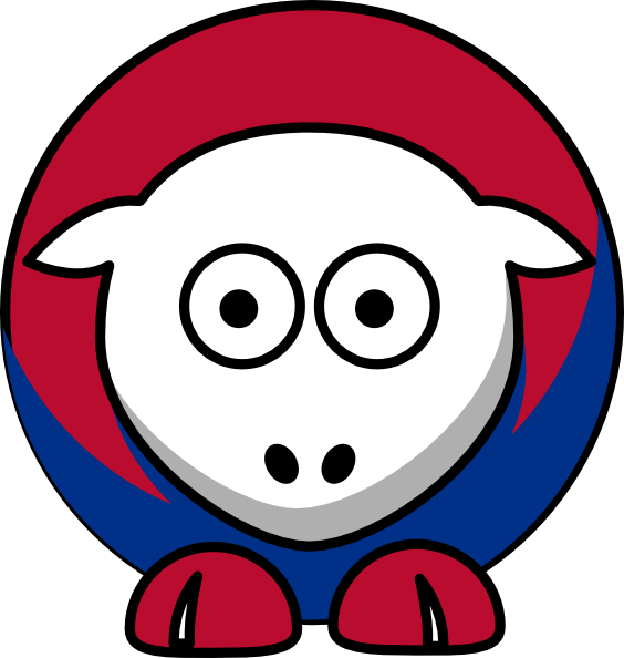 Sheep Philadelphia Phillies Team Colors Clip Art - Washington Nationals Clip Art (570x598)
