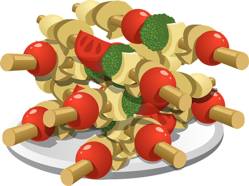 Similar Images For Bbq Plate Cliparts - Food Coloring Book For Adults (960x716)