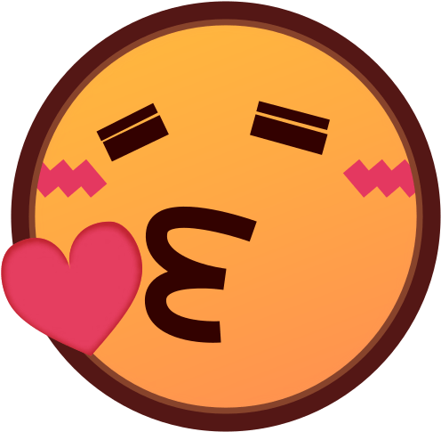 Face Throwing A Kiss Emoji - Left Kiss Emoji (512x512)