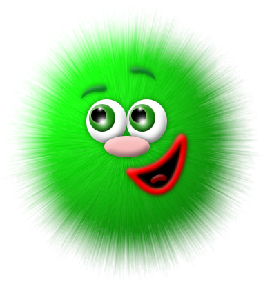Emoticon - Animated Gif Fuzzy Smiley (450x450)