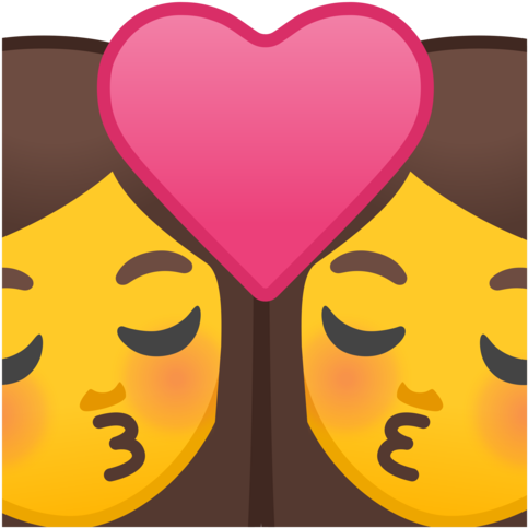 Google - Kissing Emoji Girls (1024x1024)