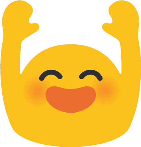 Person Raising Both Hands In Celebration Emoji - Hands In The Air Emoji (512x512)