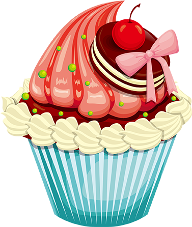 水果冰淇淋 - Cupcake Desenho Png (500x500)