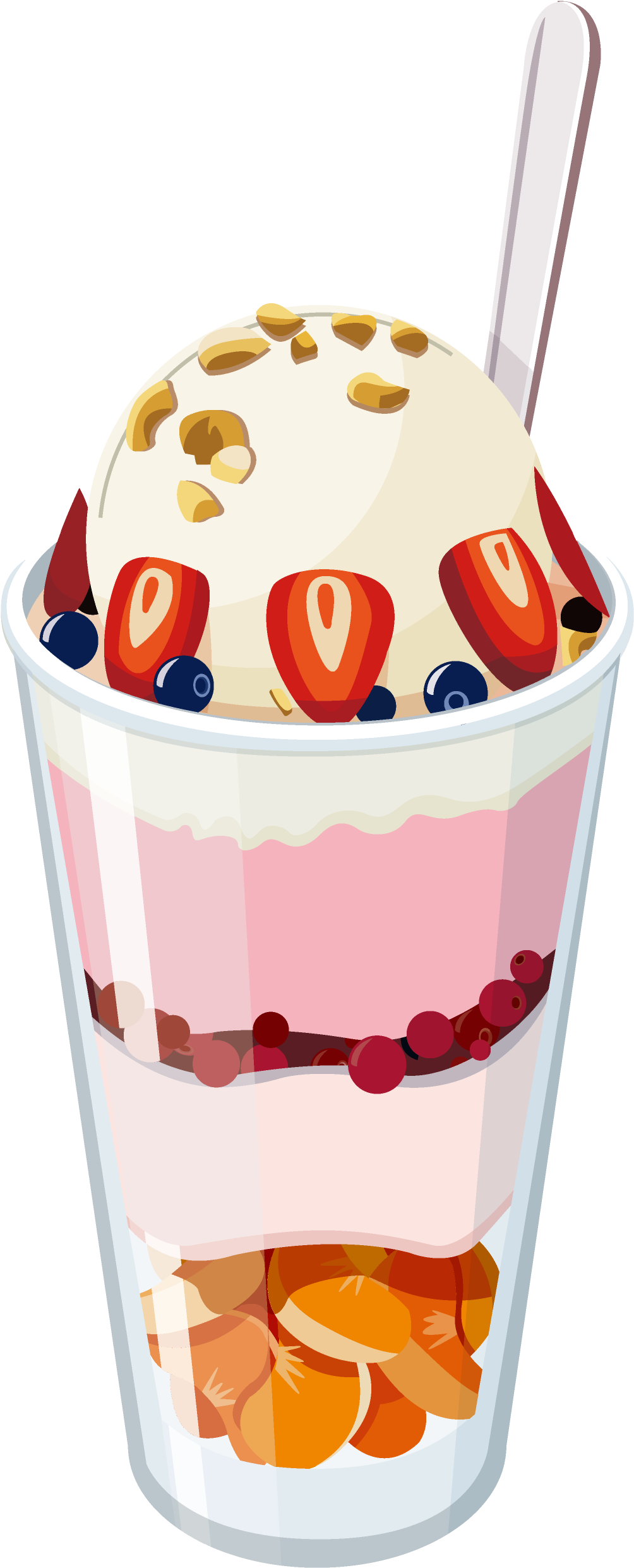 冰淇淋雪糕 - Drawing Of Ice Cream Sunde (1560x2678)