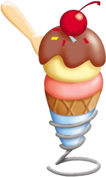 卡通冰淇淋 - Clip Art (322x389)