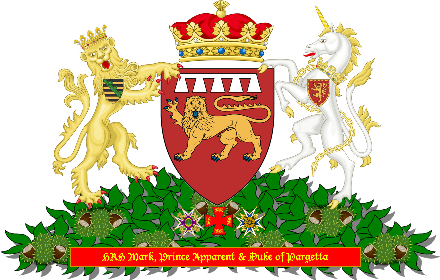 Hrh Mark, Prince Apparent - Royal Coat Of Arms (1415x903)
