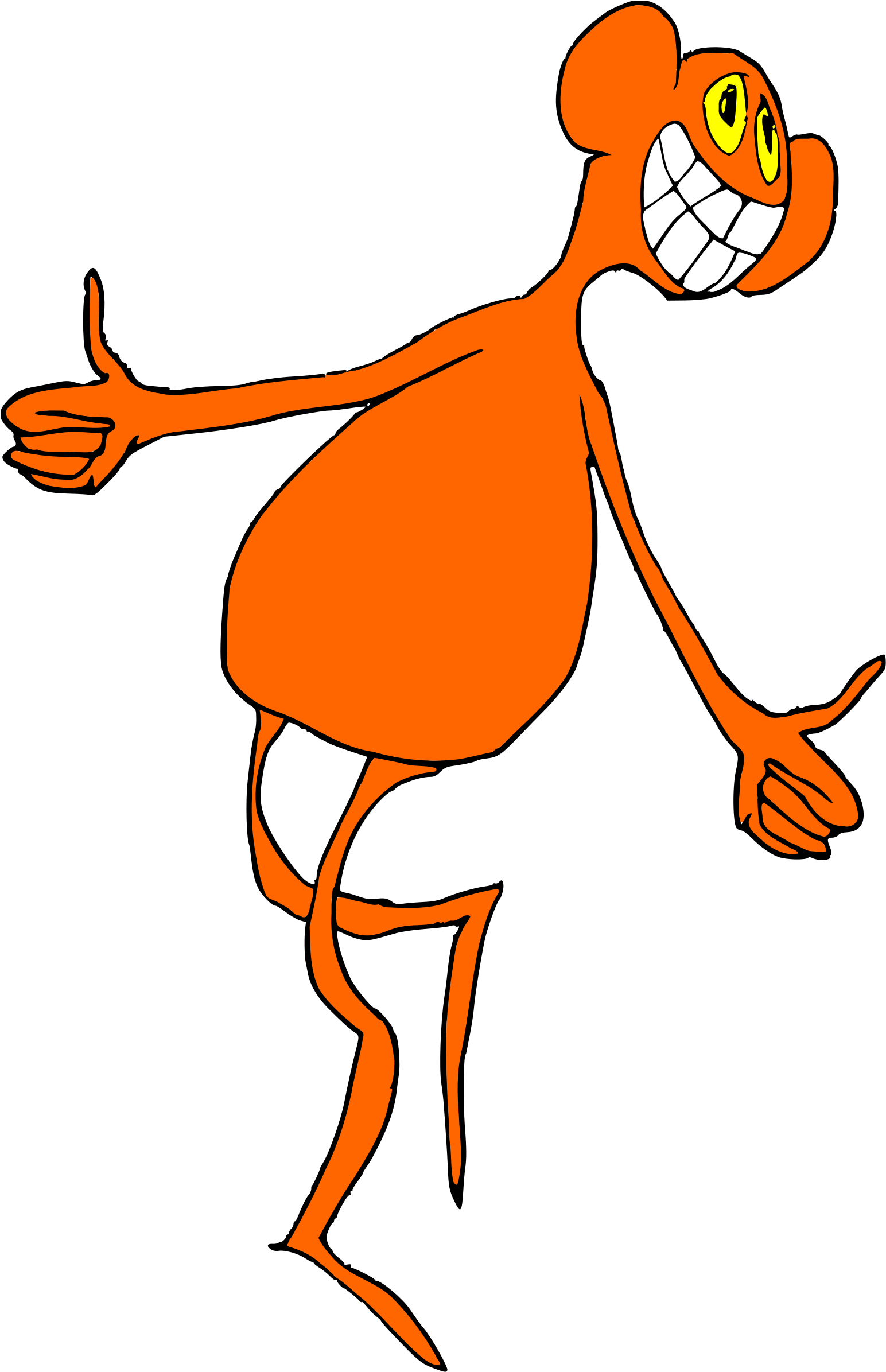 Cartoon Figure 7 By @doodleguy, Happy Cartoon Figure - Clip Art (1549x2400)