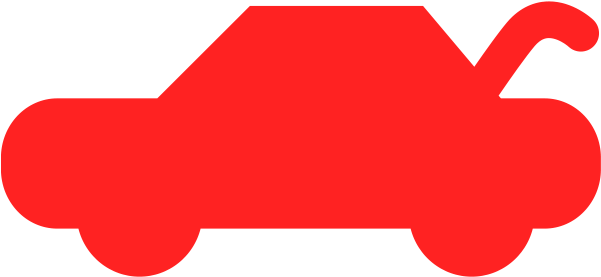 Boot / Trunk Open Warning Symbol In Red - Hazard Symbol (600x600)