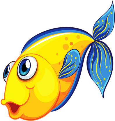 Fish Tank Clipart Painting Fish - Fish Cartoon Images Png (500x439)