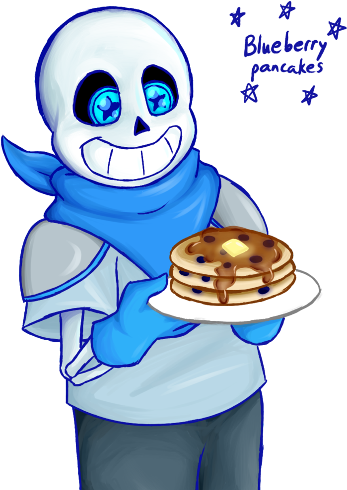 Blueberry Pancakes By Lemurcat - Cartoon (778x1027)