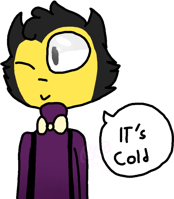 Its Cold By Bee The Pancake Cat - Cartoon (894x894)