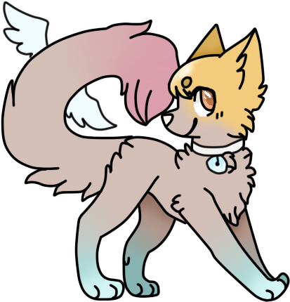 Angel Cat Adopt//closedd By Bee The Pancake Cat - Painting (500x500)