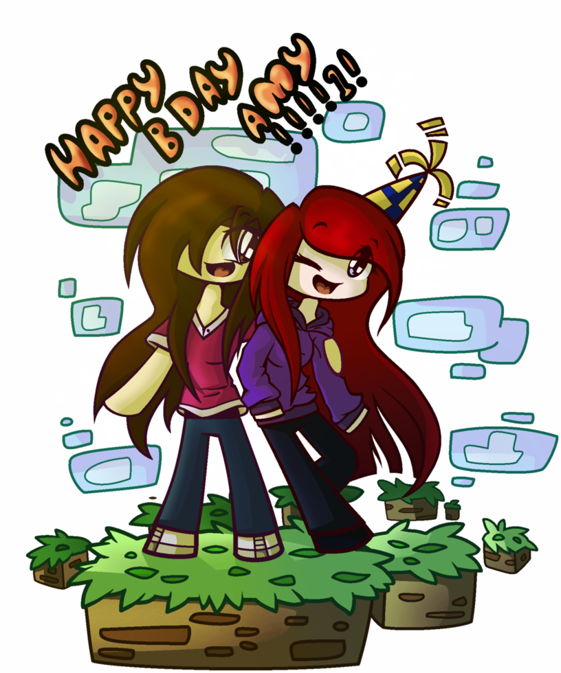 Happy Bday Amy By Laser-pancakes - Cartoon (816x980)