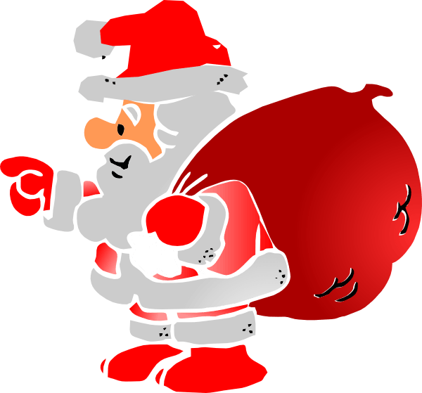 Secret Santa Clipart - Clip Art (600x559)