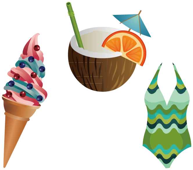 Ice Cream Juice Coconut Water Coconut Milk - Vector Graphics (665x586)
