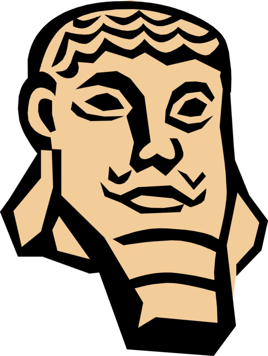 Vector Illustration Of Ancient Mesopotamian Assyrian - Vector Illustration Of Ancient Mesopotamian Assyrian (528x700)
