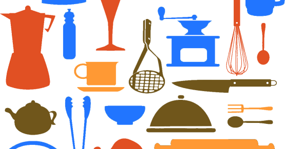 Blaine's Puzzle Blog - Cooking Equipment Clipart (555x291)